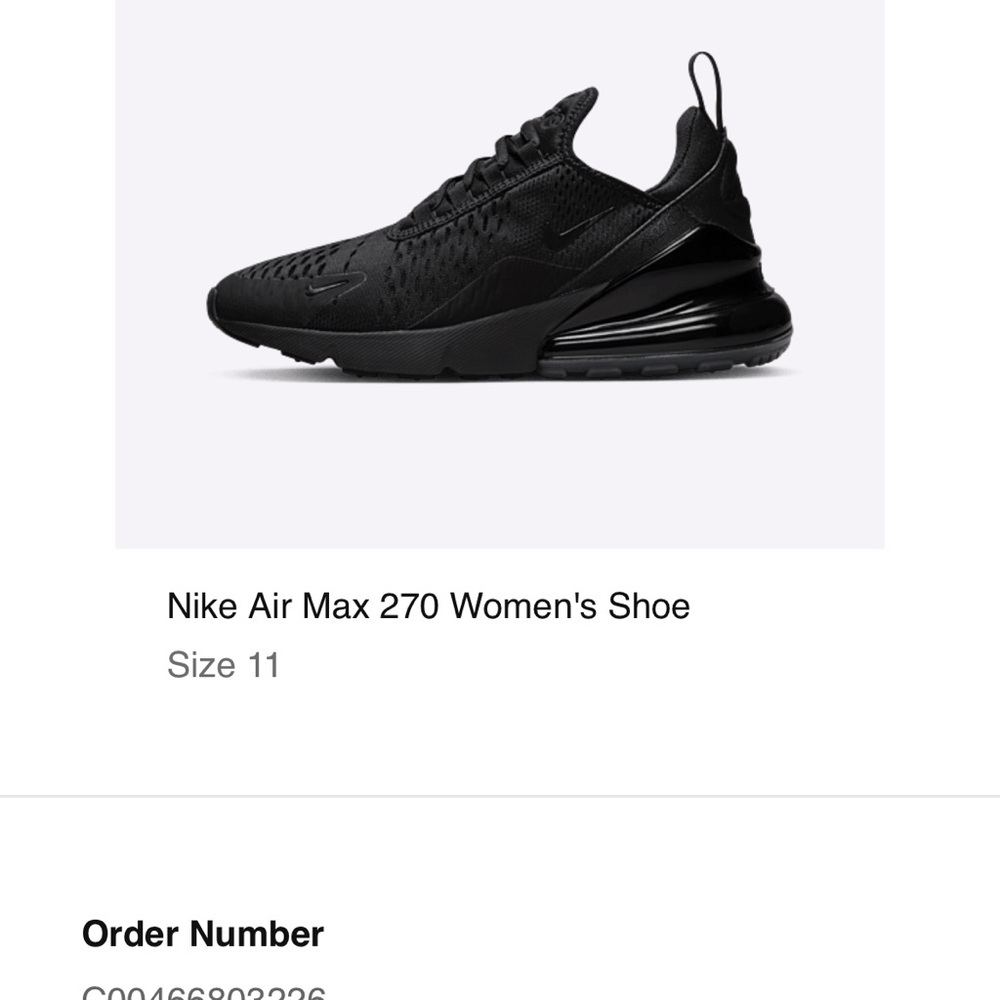 Authentic Nike Air Max 270 Women's Shoe Size 11 men’s size 8